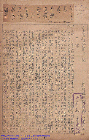 육서심원(六書尋源)